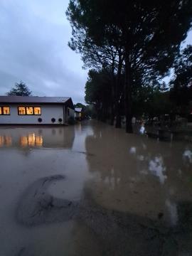 Poplavljen vrtec v Luciji. Foto PGD Sečovlje (2)